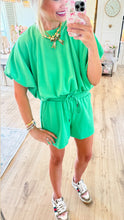 Apple Green Solid Jersey Knit Short Set