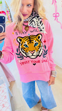 Pink Tiger Stay Wild Sweatshirt