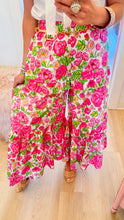Fuchsia Multi Floral Print Wide Leg Pants