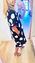 Black and White Polka Dot Shirt Dress