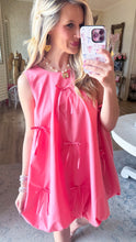 Pink Bow Ribbon Mini Dress