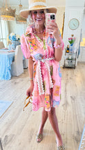 Pink Linen Ric Rac Shirt Dress