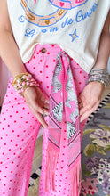 Pink Zebra Tassel Twilly