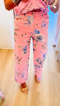 Pink Dusty Floral Twill Pants