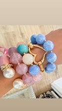 Blue Beaded Ball Bracelet