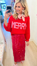 Red and Pink Merry Sweater