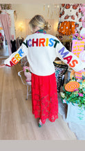Cream Merry Christmas Knit Sweater