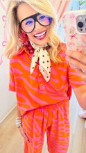 Ivy Jane Pink and Orange Animal Print Crop Top