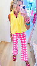 Butter Yellow Collared Bubble Hem Top
