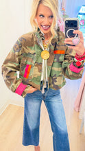 Camo Pink and Orange Stripe Tiger Jacket
