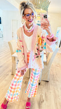 Natural Multi Beaded and Embroidered Kimono
