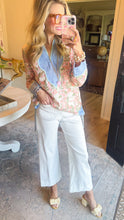 THML Long Sleeve Floral Blouse