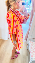 Pink Multi Poplin Shift Dress