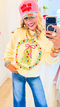Cream Christmas Wreath Sweater