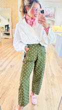 RESTOCK Olive Polka Dot Bow Pants