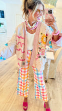 Natural Multi Beaded and Embroidered Kimono