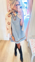 Taupe Rust Horseshoe Cardigan