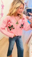 Light Pink Candy Cane Cardigan