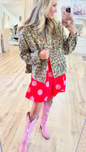 Leopard Print Denim Jacket