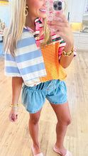 Multi Colored Mix Stripe Top
