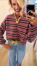 Orchid Stripe Cardigan