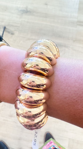 Shiney Gold Chunky Bracelet