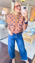 Camel Polka Dot Cardigan