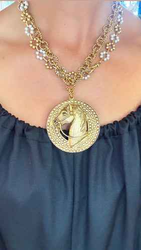 Horse Head Statment Necklace