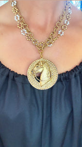 Horse Head Statment Necklace