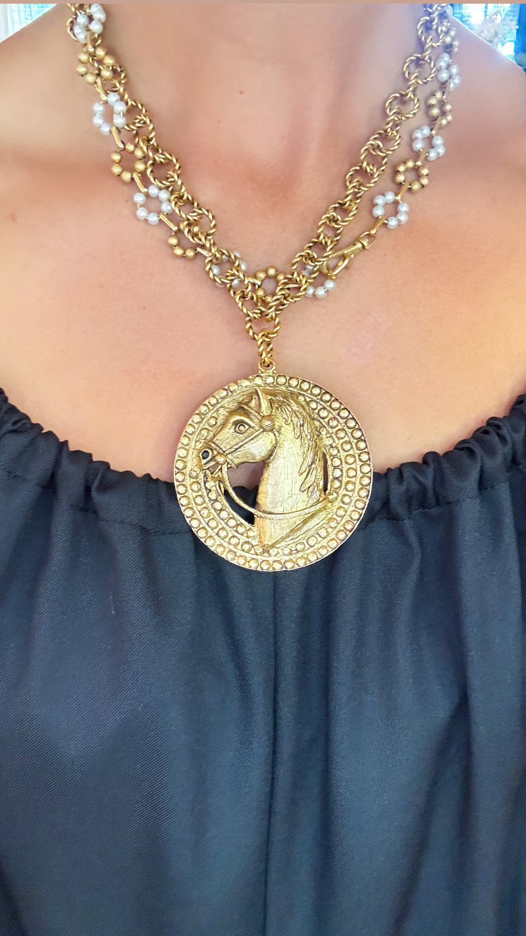 Horse Head Statment Necklace