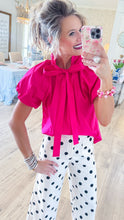 Pink Neck Tie Top