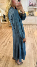 Ivy Jane Denim Caftan Midi Dress