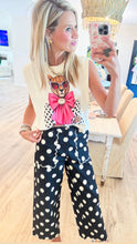 Leopard Bling Bow Muscle Tee