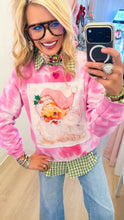 Pink Tie-Dye Santa Sweatshirt