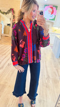 Plum Mix Multi Floral Blouse