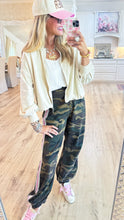 Camo Side Tape French Terry Knit Pants