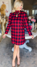 Pinch Red Tartan Plaid Mini Dress