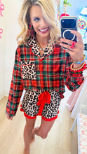RESTOCK Leopard Plaid Ruffle Pajamas