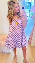 Purple Polka Dot Bubble Hem Dress