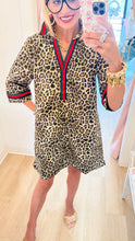 Restock Leopard Contrast Stripe Dress