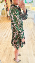 Uncle Frank Pink and Green Bow Neck Dress