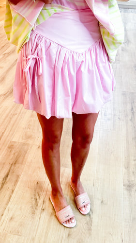 Light Pink Bubble Skort
