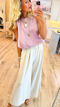 Cream Wide Leg Pants