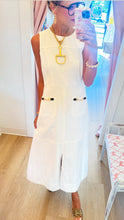 Off White Sleeveless Midi Dress