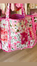 Pink Floral Patchwork Bag