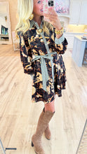 Black Multi Horse Print Mini Dress