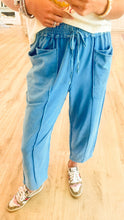 Day Blue Mineral Washed Barrel Pants