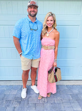 Light Pink Floral Sequin Maxi Dress
