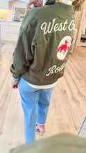 Army Green Vintage Bomber Jacket
