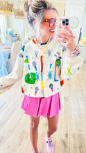 Queen of Sparkles Golf Button Up Cardigan